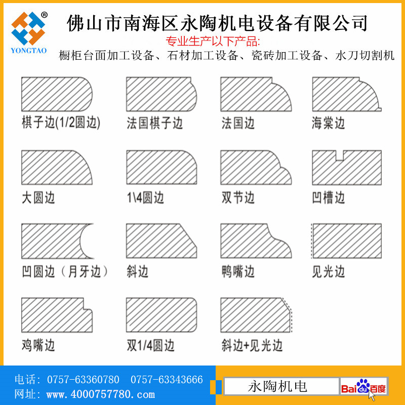 石英石臺面加工圖形